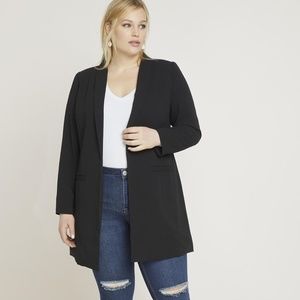 Eloqui Long Essential Blazer NWT